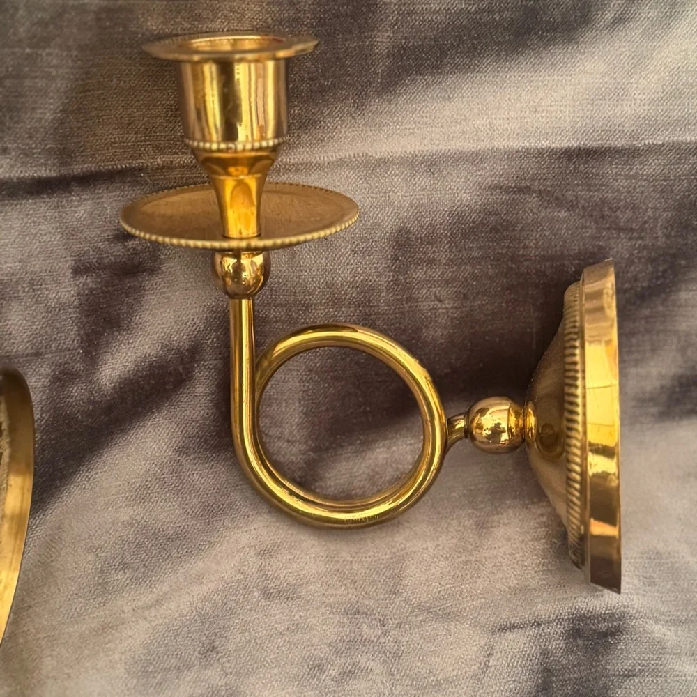 Vintage Mid-Century Hollywood Regency Sconces - a Pair
